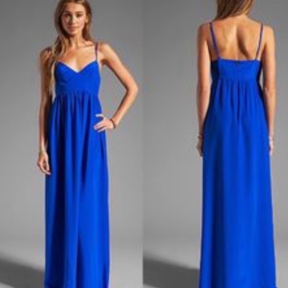 Amanda Uprichard maxi dress in royal blue